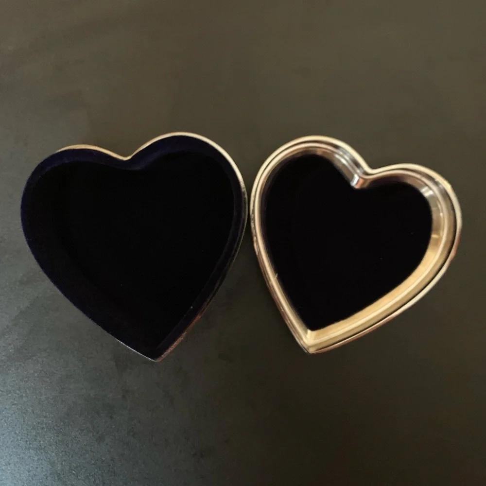 Nordstrom Heart-Shaped Keepsake Box with “G” Monogram Silver Brand New in Box